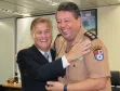 Jacson Leite e o cel Emerson Clayton Mendes
