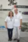Os aniversariantes,  Gisele e Marcel (a partir da esq.)