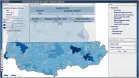 Destaque no mapa de todos os tipos e categorias de agentes no Estado, contendo informações de um determinado município.