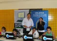 Vice-governador Flávio Arns visita o estande da Celepar