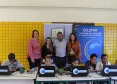 A secretária de Justiça, Cidadania e Direitos Humanos, Maria Tereza Uille Gomes visita o estande da Celepar