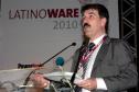 Presidente da Celepar, José Antonio de Castro em seu discurso na abertura da Latinoware 2010.