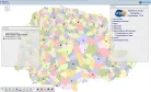 Mapa destacando as redes geodésicas de alta precisão implantadas nos anos de 1996 e 2007.