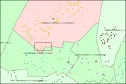 Simulação em que o Estabelecimento Francisco (da Área de Abrangência em vermelho) tem déficit de vagas e vai encaminhar 8 Alunos de sua área para o Estabelecimento Júlia, logo abaixo, que tem 10 vagas disponíveis.