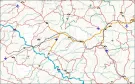 Composição no mapa com alguns dos vários temas relacionados a transporte.