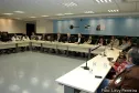 Apresentação do trabalho integrado do governo do estado entre as secretárias, prefeituras e empresas afins. Sala de referência estratégica trabalho de integração de TI da CELEPAR.