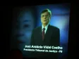 José Antônio Vidal Coelho, presidente do Tribunal de Justiça do Paraná na apresentaçao de um vídeo sobre o programa de alfabetização de jovens e adultos da Secretaria da Educação do Paraná, na Escola de Governo