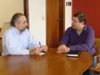 O secretário Rasca Rodrigues e o presidente da Celepar Vanderlei Iensen discutem os sistemas prioritários para o Meio Ambiente