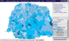 Visão de item específico de um tema pesquisado, com a distribuição relativa à população participante de programas de assistência no município.
