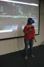 No aniversário da Celepar, empregados participam de ação com games e realidade virtual e doam caixas de leite para associação