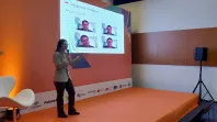 Elisa Terumi, analista de sistemas da Celepar, liderou a palestra “Inteligência artificial na administração pública” na última sexta-feira (15).