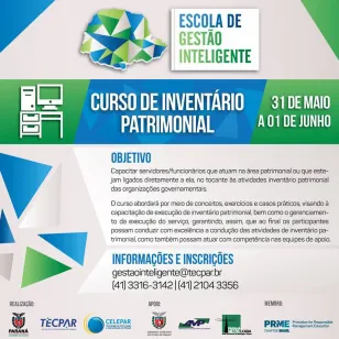 Escola de Gestão Inteligente promove curso de inventário patrimonial