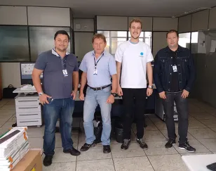 Roger Orlowski - DIADI, Nilton Duwe - DINUC, Alisson Bihre Mattes - DIADI e Cesar Augusto Iurck Retzlaff - DINUC