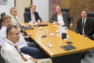 Danilo Scalet, José Juracy Macedo, Marcos Bitencourt, Jacson Carvalho Leite, José Deliberador Neto e Nelson Garcia