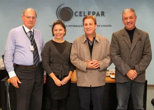 Lucio Alberto Hansel, Carlise Kwiatkowski, Jacson Carvalho Leite e Gilmar Tesserolli    