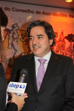 O presidente do Conselho de Associadas, Joaquim José Fernandes da Costa Junior, em entrevista para a ABEP