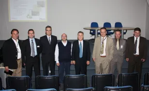 coronel Itamar Santos, major Antonio Hiller, chefe da Defesa Civil do Parana; Carlos Fontenelle, Fausto Bacchi Neto, Jacson Carvalho Leite, Danilo Scalet, Luiz Fernando Ballin Ortolani e José Juracy Macedo