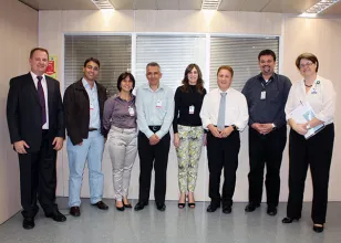 Elcio Jorge Marcowcz, Gustavo, Marisa, Wideraldo, Márcia, Jacson, Henrique Salatino Miorelli e Luciana Becker