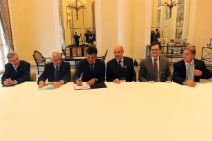 Presidente da Microsoft Brasil, Michel Levy, Presidente da Microsoft LAtino Americana, Hernan Rincon, Secretário de Ciência e Tecnologia, Alipio Leal, Diretor-Presidente da Tecpar, Júlio Felix, Presidente da Celepar, Jacson Carvalho Leite e demais autoridades.Rio de Janeiro