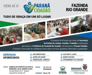 Serviços gratuitos do Estado disponíveis em eventos ao cidadão