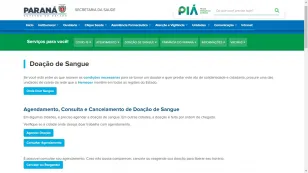 sistema de doação de sangue
