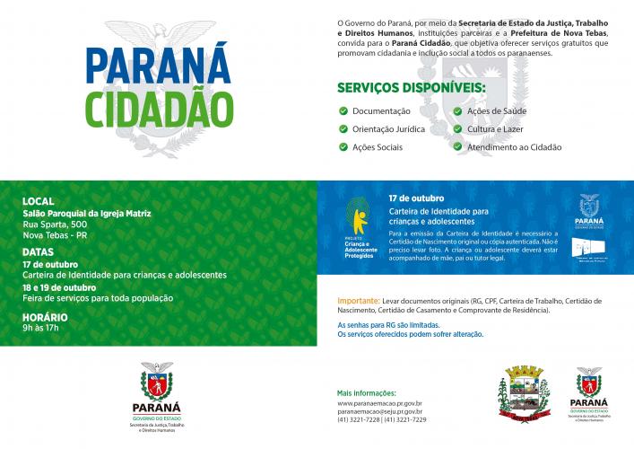 Celepar oferece serviços digitais no Paraná Cidadão em Nova Tebas