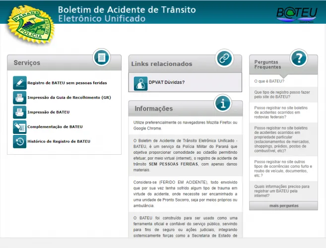 Sistema desenvolvido pela Celepar agiliza atendimento dos policiais em acidentes de trânsito