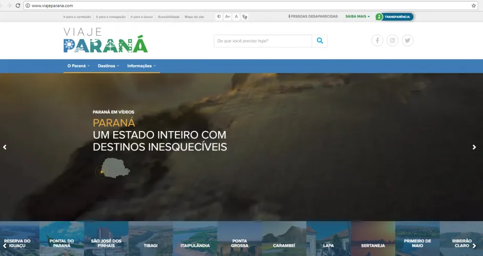 Portais do Governo do Paraná ganham modernidade com melhor navegabilidade e acessibilidade