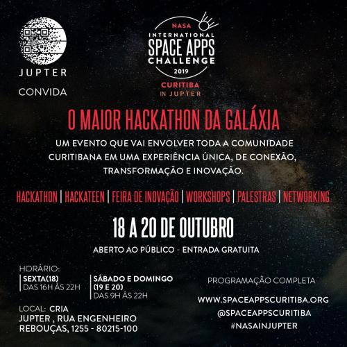 Celepar e Governo do Estado estarão presentes no Nasa Space Apps Challenge 2019
