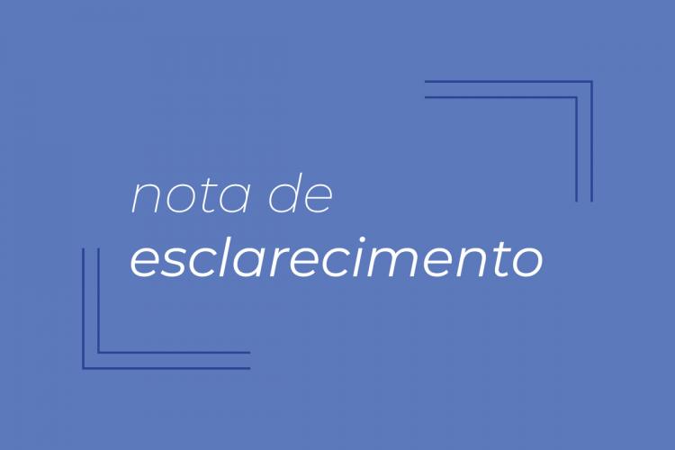 Nota de esclarecimento