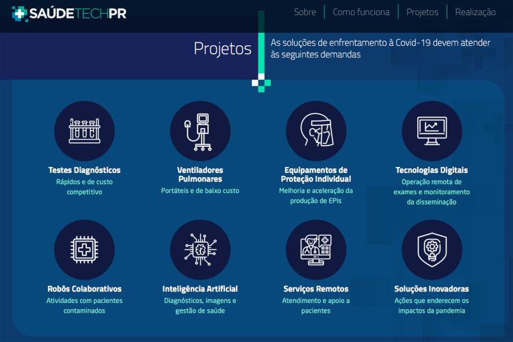 Governo e Senai-PR divulgam as empresas selecionadas no Saúde Tech