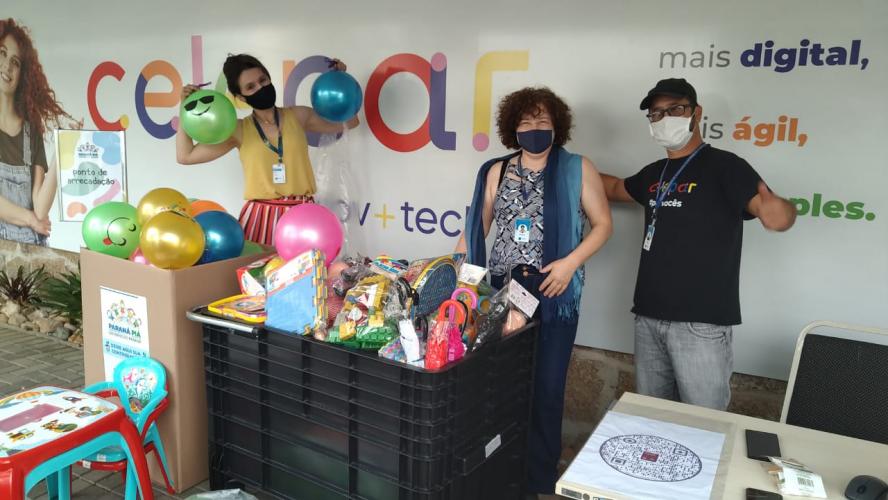 Celepar arrecada brinquedos para a campanha Paraná Piá
