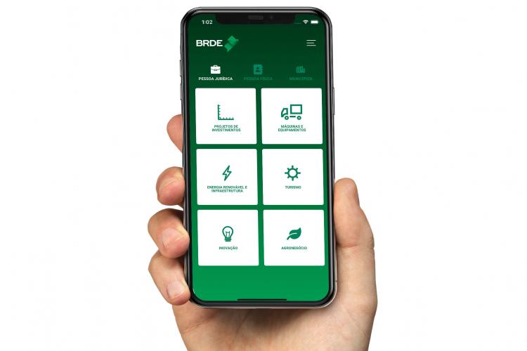 interface do aplicativo BRDE