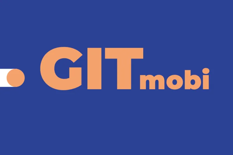 gitmobi em letras laranja