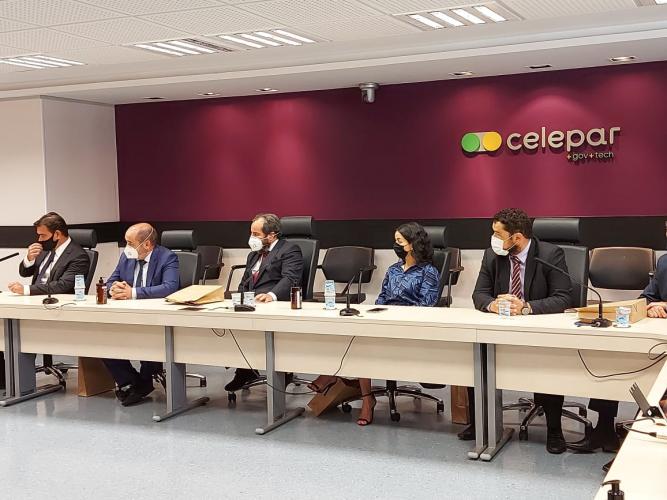 Tribunal de Contas do Estado discute parceria com a Celepar na segurança de informações