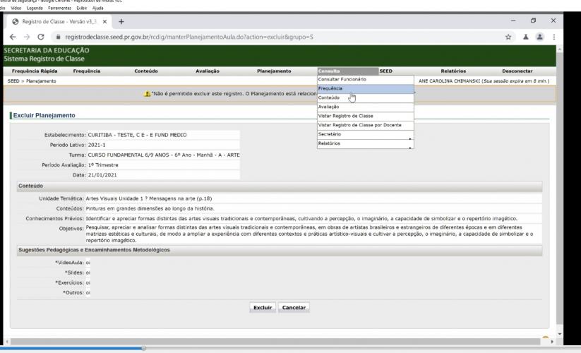 Registro de Classe Online