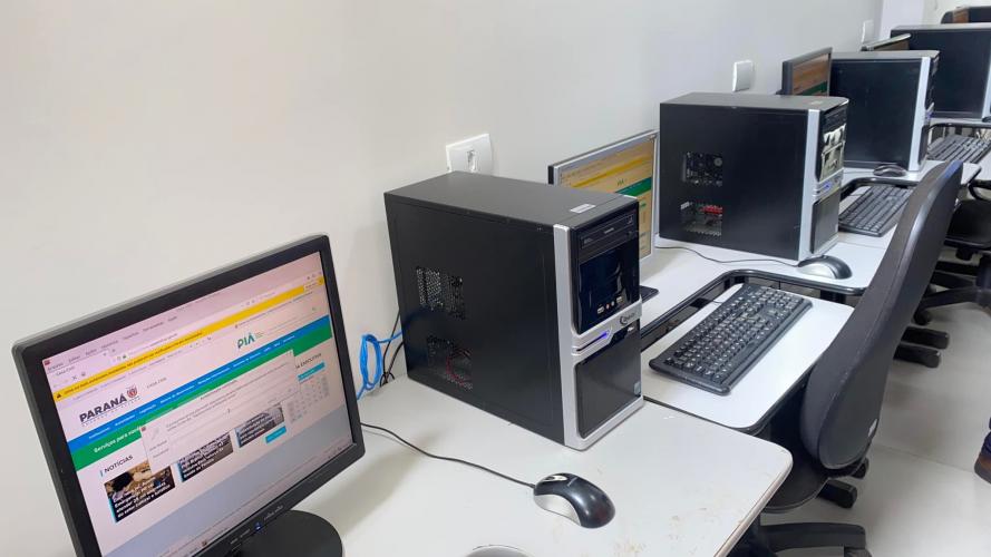 Celepar entrega computadores ao novo prédio de Espaço Cidadão - Telecentro em Paiçandu