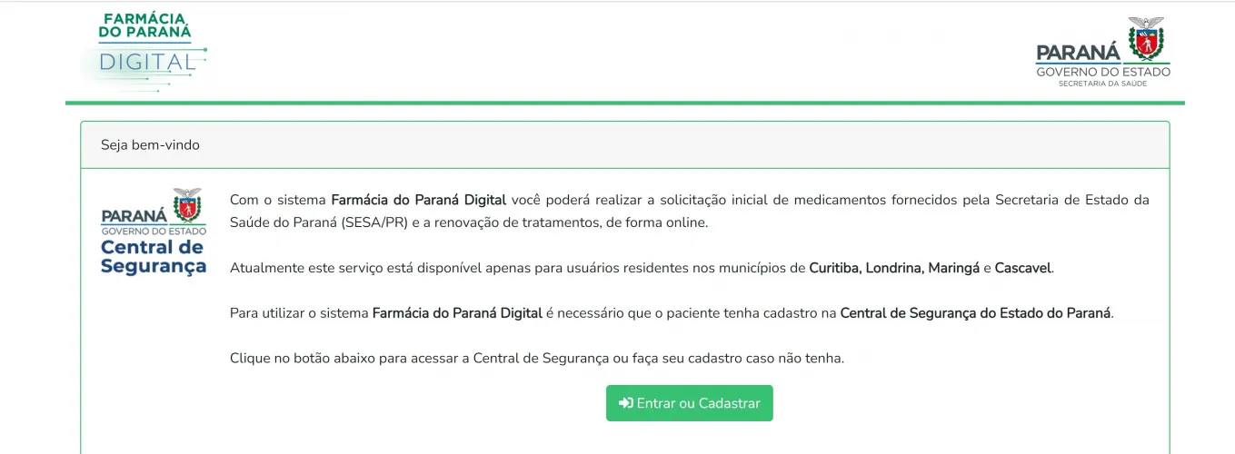 Sistema da Celepar agiliza solicitação de medicamentos na Farmácia do Paraná