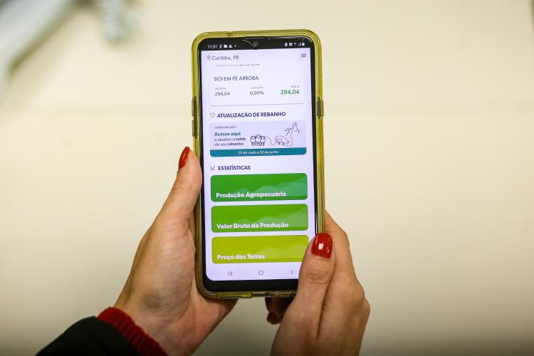 Aplicativo desenvolvido pela Celepar facilita acesso a dados da agropecuária paranaense