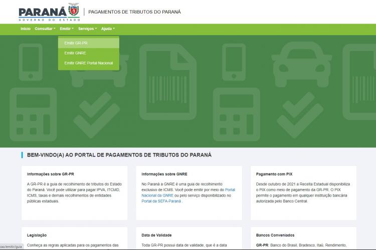Paraná lança novo portal de pagamentos que reúne emissão de guias de recolhimento