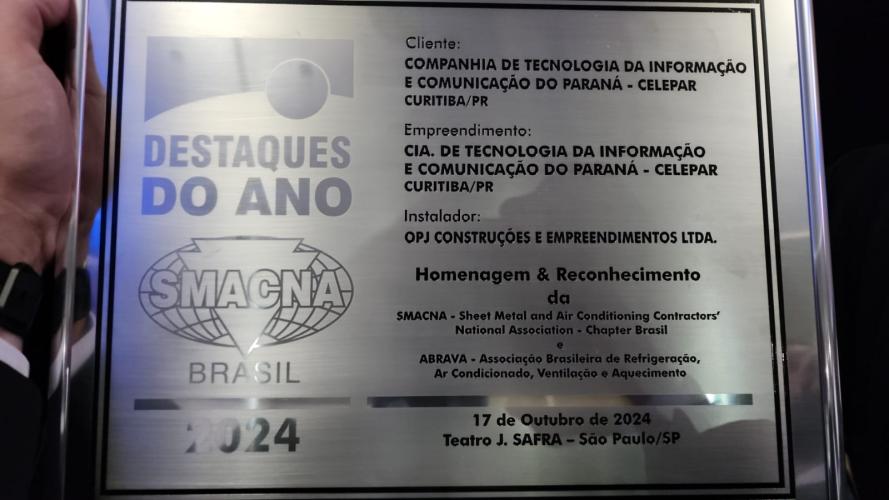 Vencedora do Prêmio Destaque do Ano SMACNA Brasil 2024