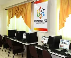 Laboratório de informática do Centro de Convivência do Idoso