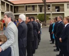 Os homenageados na cerimônia no quartel do Comando Geral, em Curitiba - Data: 16/05/2011