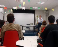 Jacson Leite no workshop sobre vivência profissional no setor público