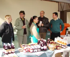 Na banca do agricultor João Tanto também havia doces e compotas