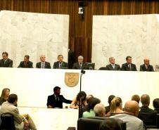 Sessão solene de abertura dos trabalhos na Assembleia Legislaiva