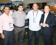 Valderi Pereira da Silva (Celepar), Andrei Mendes e o vice-prefeito eleito de Campo do Tenente, João Negrello e o presidente Jacson Carvalho Leite