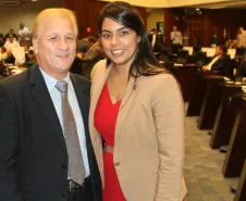 Jacson Carvalho Leite e a deputada Claudia Pereira