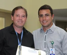 Timothy Edwin Squair homenageado pelos seus 15 anos de serviços prestados na Celepar. 