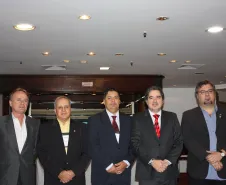 Gestão 2012/2013. (esq) Vice-Presidente de Gestão: Alexandre Reis Gitahy da Silva (Proderj/RJ). Vice-Presidente Executivo: Nelson Oliveira Menezes Filho (Itec/AL). Presidente: Carlson Janes Aquistapasse (Procergs/RS). Presidente do Conselho de Associadas: Joaquim José Fernandes da Costa Junior (ATI/PE). Vice-Presidente do Conselho de Associadas: Francisco Martins de Araújo Neto (SMTI/TO)
